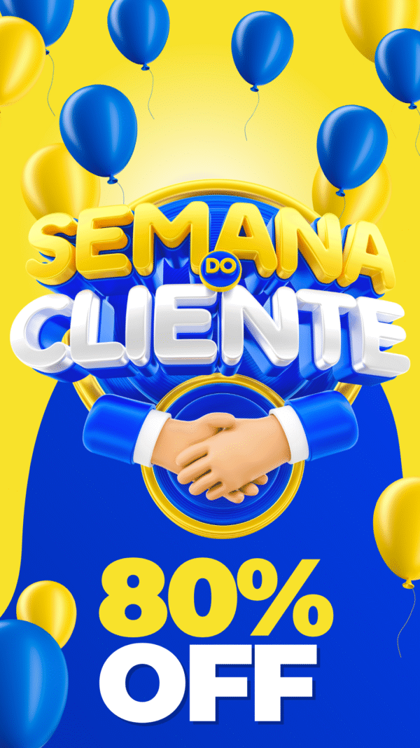 Semana do cliente - 80% OFF