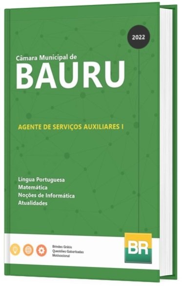 Apostila Camara de BAURU AGENTE DE SERVIÇOS AUXILIARES I impressa