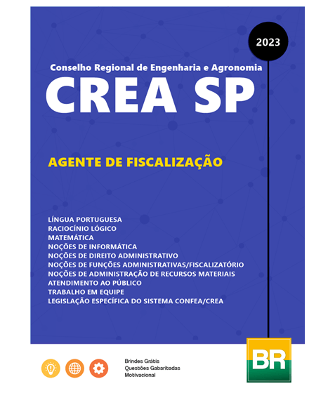 Apostila CREA SP 2023 AGENTE DE FISCALIZAÇÃO