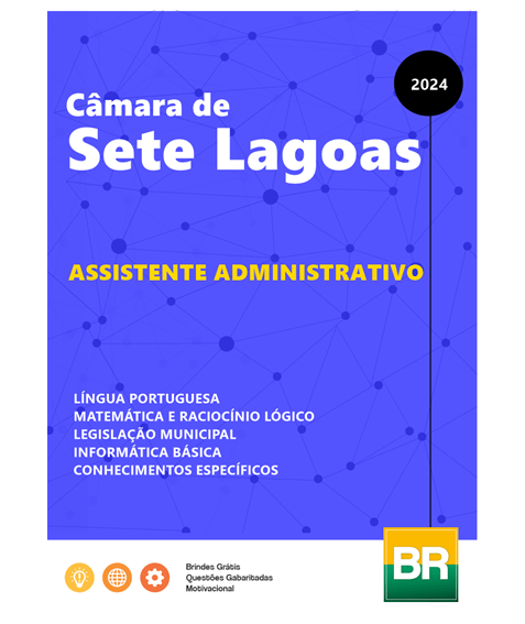 Apostila Sete Lagoas 2024 - Assistente Administrativo