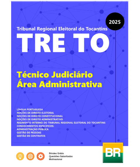 Apostila TRE TO 2025 Técnico Judiciário Área Administrativa