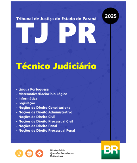 Apostila Técnico Judiciário TJ PR 2025 gratis
