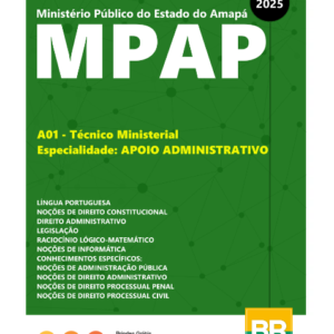 Apostila MP AP 2025 Técnico Ministerial - Especialidade: Apoio Administrativo