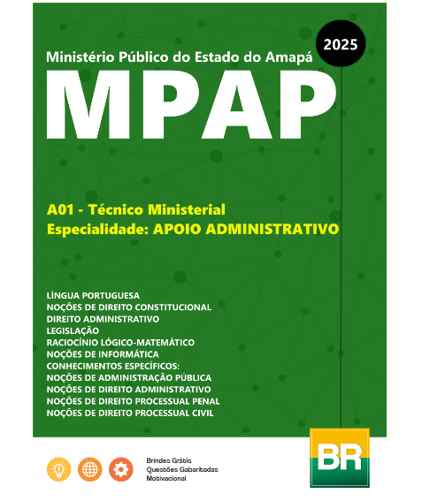 Apostila MP AP 2025 Técnico Ministerial - Especialidade: Apoio Administrativo