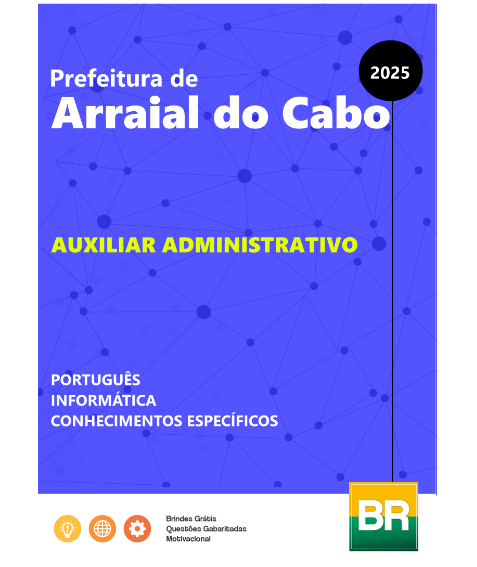 Apostila Arraial do Cabo Auxiliar Administrativo 2025
