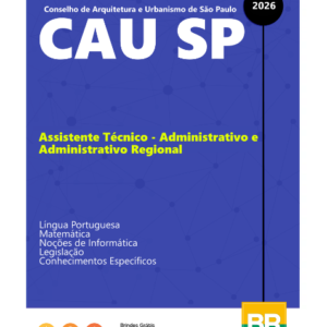 Apostila CAU SP 2026 Assistente Técnico - Administrativo e Administrativo Regional