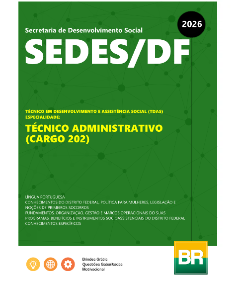 Apostila SEDES DF 2026 Técnico Administrativo